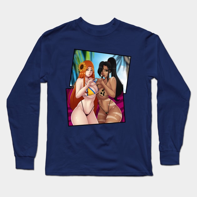 Leona and Nidalee Long Sleeve T-Shirt by DDxDD